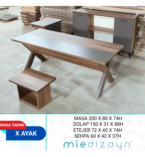 X Ayak Masa Takımı